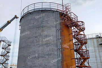 Строительство резервуара для хранения сырой нефти в Саратовской области