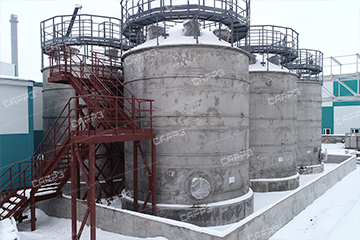 Строительство группы резервуаров для нового производства перекиси водорода в Новочебоксарске