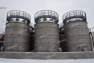 Строительство вертикальных резервуаров полистовым способом для производства перекиси водорода в Чувашской республике